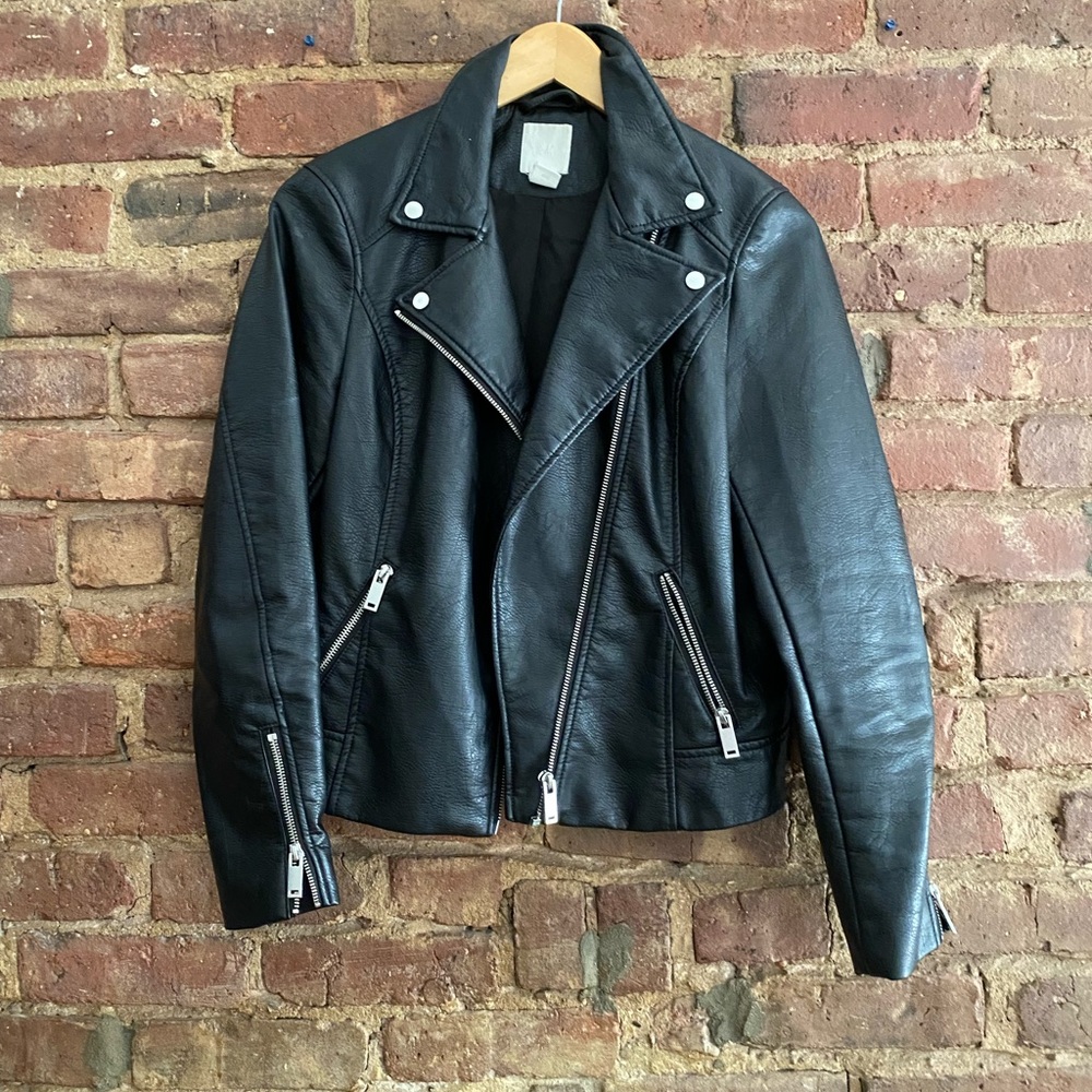H&M faux leather jacket